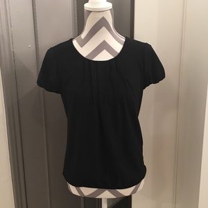 White House Black Market Black Stretch Blouse